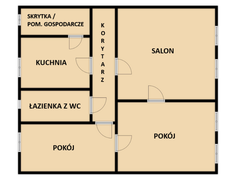 REZERWACJA - Gniezno Centrum, jasne i przestronne mieszkanie 3-pokojowe